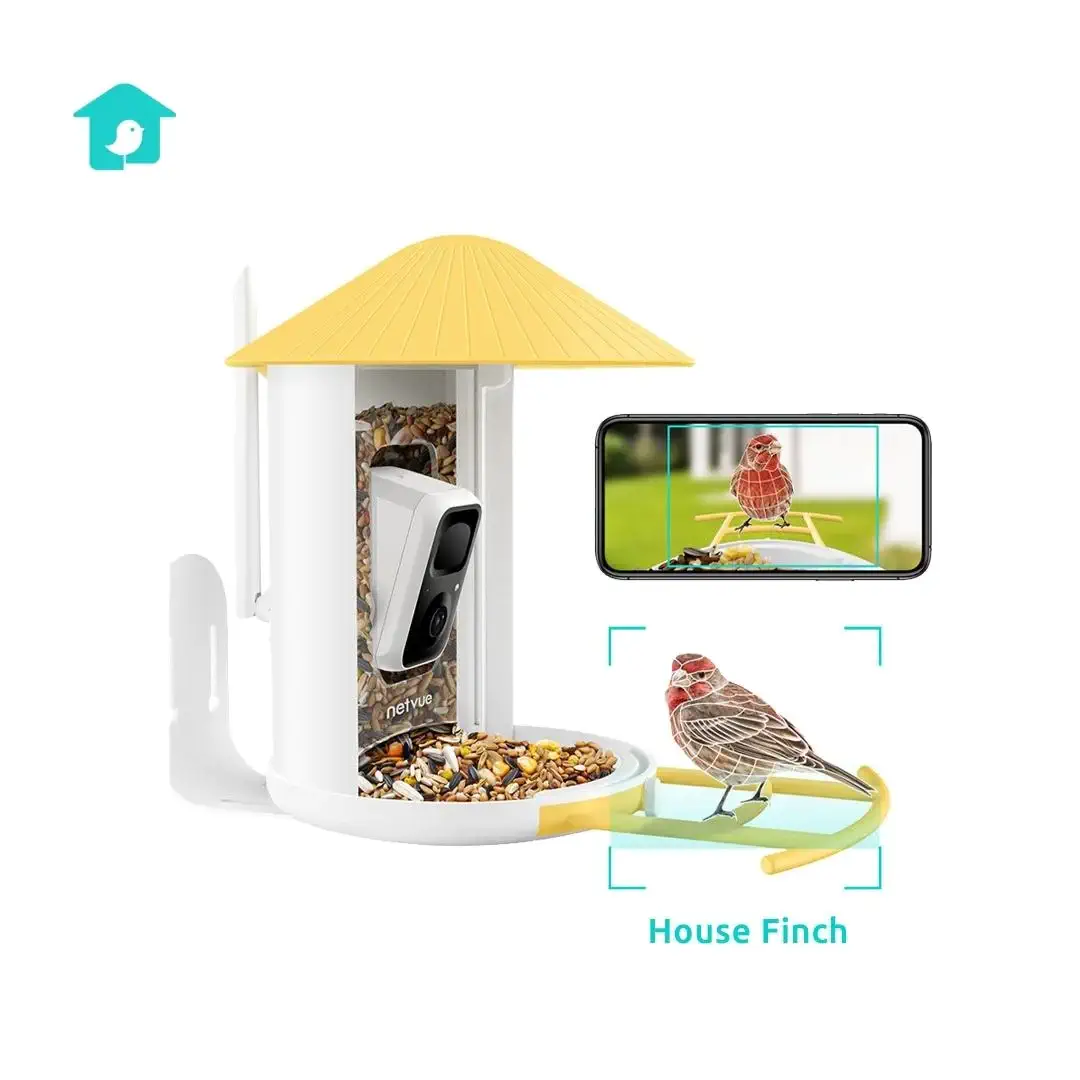 Netvue Birdfy Feeder - Feed, Watch and Record Birds with One Device
